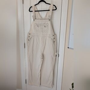 VTG Cream Overalls Size L/XL
